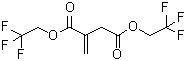 structure of CAS# 104534-96-5, Bis(2,2,2-Trifluoroethyl) 2-Methylenesuccinate;2-methylenebutanedioic acid bis(2,2,2-trifluoroethyl) ester;Bis(2,2,2-trifluoroethyl) itaconate;BIS(2,2,2-TRIFLUOROETHYL)ITACONATE