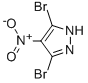 structure of CAS# 104599-36-2, 3,5-Dibromo-4-Nitro-1H-Pyrazole;3,5-Dibromo-4-Nitro-1H-Pyrazole;3,5-Dibromo-4-Nitropyrazole