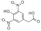 结构式 CAS# 10463-37-3, 4-羟基-3,5-二硝基-苯乙酸
