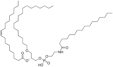 CAS#: 104672-13-1， [(2R)-1-[2-(Hexadecanoylamino)Ethoxy-Hydroxyphosphoryl]Oxy-3-Hexadecoxypropan-2-Yl] (Z)-Octadec-9-Enoate