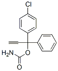 CAS 登录号：10473-70-8， 1-(P-氯苯基)-1-苯基-2-丙炔-1-醇氨基甲酸酯