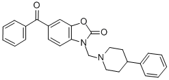CAS#: 104837-20-9， 6-(Benzoyl)-3-[(4-Phenylpiperidin-1-Yl)Methyl]-1,3-Benzoxazol-2-One