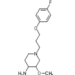 CAS#: 104860-26-6， 1-[3-(4-Fluorophenoxy)Propyl]-3-Methoxy-4-Piperidinamine