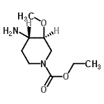 CAS#: 104860-32-4， Ethyl (3S,4S)-4-Amino-3-Methoxy-1-Piperidinecarboxylate