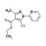 CAS#: 104909-31-1， Ethyl 3-Methyl-1-(2-Pyridinyl)-5-Sulfanyl-1H-Pyrazole-4-Carboxylate