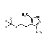 CAS#: 104939-43-7， 3,5-Dimethyl-4-{2-[(<Sup>2</Sup>H<Sub>3</Sub>)Methyloxy]Ethyl}-1H-Pyrazole