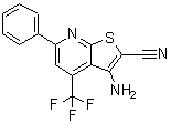 CAS#: 104960-55-6， 3-Amino-6-Phenyl-4-(Trifluoromethyl)-Thieno[2,3-b]Pyridine-2-Carbonitrile