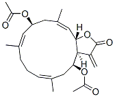 CAS#: 104992-92-9， [(1R,2R,4Z,8Z,10R,12Z,14R)-10-Acetyloxy-4,8,12-Trimethyl-17-Methylidene-16-Oxo-15-Oxabicyclo[12.3.0]Heptadeca-4,8,12-Trien-2-Yl] Acetate