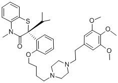 CAS#: 105118-13-6， (2R)-4-Methyl-2-Propan-2-Yl-2-[2-[4-[4-[2-(3,4,5-Trimethoxyphenyl)Ethyl]Piperazin-1-Yl]Butoxy]Phenyl]-1,4-Benzothiazin-3-One