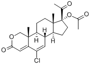 CAS#: 105149-00-6， 17-alpha-Acetoxy-6-chloro-2-oxa-4,6-pregnadiene-3,20-dione