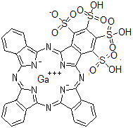 CAS#: 105155-90-6， 29H,31H-Phthalocyanine-1,2,3,4-Tetrasulfonic Acid, Gallium Salt (1:1)