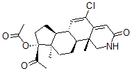 CAS#: 105165-23-9， [(1R,3aS,3bR,9aR,9bS,11aS)-1-Acetyl-5-Chloro-9A,11alpha-Dimethyl-7-Oxo-3,3a,3b,8,9,9B,10,11-Octahydro-2H-Indeno[4,5-h]Isoquinolin-1-Yl] Acetate