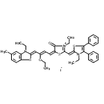 CAS#: 105176-22-5， (5E)-5-[(2Z,4Z)-3-Ethoxy-4-(3-ethyl-5-methyl-1,3-benzothiazol-2(3H)-ylidene)-2-buten-1-ylidene]-3-ethyl-2-[(Z)-(3-ethyl-4,5-diphenyl-1,3-thiazol-2(3H)-ylidene)methyl]-4-oxo-4,5-dihydro-1,3-thiazol-3-ium iodide