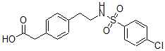 CAS#: 105218-03-9， 2-[4-[2-[(4-Chlorophenyl)Sulfonylamino]Ethyl]Phenyl]Acetic Acid