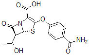 CAS#: 105275-74-9， (5R,6S)-3-(4-Carbamoylphenoxy)-6-(1-Hydroxyethyl)-7-Oxo-4-Thia-1-Azabicyclo[3.2.0]Hept-2-Ene-2-Carboxylic Acid