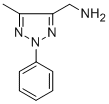 structure of CAS# 105362-45-6, 5-Methyl-2-Phenyl-2H-1,2,3-Triazole-4-Methanamine;(5-Methyl-2-Phenyl-2H-1,2,3-Triazol-4-Yl)Methylamine, 90+%;(5-METHYL-2-PHENYL-2H-1,2,3-TRIAZOL-4-YL)METHYLAMINE;(5-Methyl-2-Phenyl-2H-1,2,3-Triazol-4-Yl)Methanamine