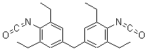 structure of CAS# 105442-35-1, 1,1'-Methylenebis(3,5-Diethyl-4-Isocyanatobenzene);4,4′-Methylenebis(2,6-diethylphenyl isocyanate);4,4'-DIISOCYANATO-3,3',5,5'-TETRAETHYLDIPHENYLMETHANE;381535_ALDRICH