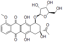 CAS#: 105444-04-0， (7S,9S)-9-Acetyl-7-[(2R,3R,4S,5R)-3,4-Dihydroxy-5-(Hydroxymethyl)Oxolan-2-Yl]Oxy-6,9,11-Trihydroxy-4-Methoxy-8,10-Dihydro-7H-Tetracene-5,12-Dione