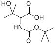 结构式 CAS# 105504-72-1, N-[(1,1-二甲基乙氧基)羰基]-3-甲基-苏氨酸
