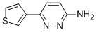 structure of CAS# 105538-02-1, 6-(3-Thienyl)-3-Pyridazinamine;3-AMINO-6-(THIOPHEN-3-YL)PYRIDAZINE;3-Amino-6-Thien-3-Ylpyridazine