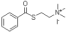 structure of CAS# 10561-14-5, 2-(Benzoylsulfanyl)-N,N,N-Trimethylethanaminium Iodide;Benzoylthiocholine Iodide;BENZOYLTHIOCHOLINEIODIDE
