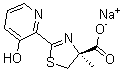 CAS#: 105635-69-6， (4S)-4,5-Dihydro-2-(3-Hydroxy-2-Pyridinyl)-4-Methyl-4-Thiazolecarboxylicacid Sodium Salt (1:1)