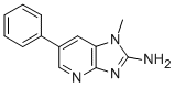 structure of CAS# 105650-23-5, 2-Amino-1-Methyl-6-Phenylimidazo(4,5-b)Pyridine;1-Methyl-6-Phenyl-Imidazo[4,5-B]Pyridin-2-Amine;1-Methyl-6-Phenyl-2-Imidazo[4,5-B]Pyridinamine;(1-Methyl-6-Phenyl-Imidazo[4,5-B]Pyridin-2-Yl)Amine