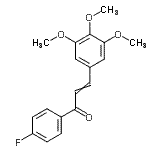 CAS 登录号：105686-90-6， 1-(4-氟苯基)-3-(3,4,5-三甲氧基苯基)-2-丙烯-1-酮