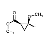 CAS#: 105783-72-0， Methyl (1S,2R)-2-Fluoro-2-Methoxycyclopropanecarboxylate