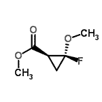 CAS#: 105783-74-2， Methyl (1S,2S)-2-Fluoro-2-Methoxycyclopropanecarboxylate
