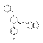 CAS#: 105813-14-7， (3S,4R)-3-[(1,3-Benzodioxol-5-Yloxy)Methyl]-1-Benzyl-4-(4-Fluorophenyl)Piperidine