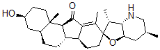 CAS#: 105814-56-0， (3beta,5alpha,23beta)-17,23-Epoxy-5,6-dihydro-3-hydroxyveratraman-11-one