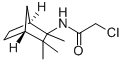 structure of CAS# 105838-50-4, 2-Chloro-N-[(1S,4R,5R)-5,6,6-Trimethyl-5-Bicyclo[2.2.1]Heptanyl]Acetamide;2-Chloro-N-[(1R,2R,4S)-2,3,3-Trimethylnorbornan-2-Yl]Acetamide;2-Chloro-N-[(1R,2R,4S)-2,3,3-Trimethyl-2-Norbornanyl]Acetamide;2-Chloro-N-[(1S,4R,5R)-5,6,6-Trimethyl-5-Bicyclo[2.2.1]Heptanyl]Ethanamide