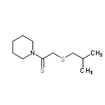 CAS#: 105877-84-7， 2-(Isobutylsulfanyl)-1-(1-Piperidinyl)Ethanethione