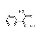 CAS 登录号：105997-36-2， (2Z)-(羟基亚胺)(3-吡啶基)乙酸