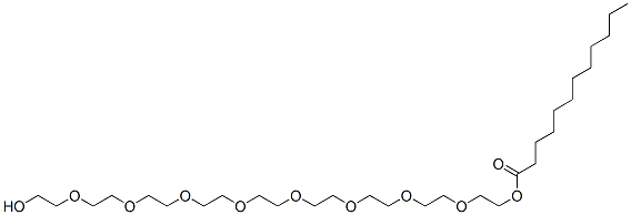 CAS#: 106-08-1， 2-[2-[2-[2-[2-[2-[2-[2-(2-Hydroxyethoxy)Ethoxy]Ethoxy]Ethoxy]Ethoxy]Ethoxy]Ethoxy]Ethoxy]Ethyl Dodecanoate
