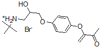 CAS#: 106095-27-6， Tert-Butyl-[2-Hydroxy-3-[4-(3-Oxobut-1-En-2-Yloxy)Phenoxy]Propyl]Azanium Bromide