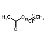 structure of CAS# 106139-40-6, (<Sup>13</Sup>C<Sub>2</Sub>)Vinyl Acetate;Vinyl-13C2 acetate;493481_ALDRICH
