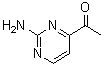 结构式 CAS# 106157-82-8, 1-(2-氨基-4-嘧啶基)乙酮