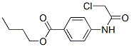 structure of CAS# 106214-24-8, Butyl 4-[(2-Chloroacetyl)Amino]Benzoate;4-[(2-Chloro-1-Oxoethyl)Amino]Benzoic Acid Butyl Ester;4-[(2-Chloroacetyl)Amino]Benzoic Acid Butyl Ester;Butyl 4-(2-Chloroethanoylamino)Benzoate