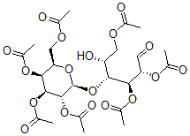 CAS#: 106256-88-6， [(2R,3S,4S,5R,6S)-3,5-Diacetyloxy-2-(Acetyloxymethyl)-6-[(2R,3R,4S,5R)-1,4,5-Triacetyloxy-2-Hydroxy-6-Oxohexan-3-Yl]Oxyoxan-4-Yl] Acetate