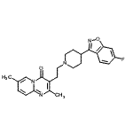 structure of CAS# 106266-08-4, 3-{2-[4-(6-Fluoro-1,2-Benzoxazol-3-Yl)-1-Piperidinyl]Ethyl}-2,7-Dimethyl-4H-Pyrido[1,2-a]Pyrimidin-4-One;Methyl 5,6,7,8-Tetradehydro Risperidone;Methyl Risperidone;MS/MS-1020924