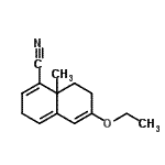 CAS#: 106272-63-3， 6-Ethoxy-8alpha-Methyl-3,7,8,8alpha-Tetrahydro-1-Naphthalenecarbonitrile