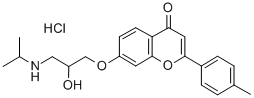 CAS#: 106287-81-4， 7-[2-Hydroxy-3-(Propan-2-Ylamino)Propoxy]-2-(4-Methylphenyl)Chromen-4-One Hydrochloride
