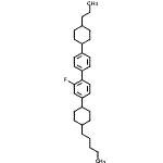 structure of CAS# 106349-49-9, 2-Fluoro-4-(4-Pentylcyclohexyl)-4'-(4-Propylcyclohexyl)Biphenyl;BAS 00162402