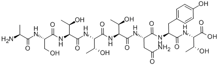 CAS#: 106362-32-7， L-Alanyl-L-Seryl-L-Threonyl-L-Threonyl-L-Threonyl-L-Asparaginyl-L-Tyrosyl-L-Threonine