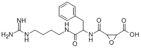 CAS#: 106455-06-5， 3-[[1-[4-(Diaminomethylideneamino)Butylamino]-1-Oxo-3-Phenylpropan-2-Yl]Carbamoyl]Oxirane-2-Carboxylic Acid