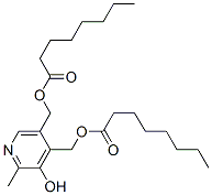 结构式 CAS# 106483-04-9, 吡哆辛二辛酸酯