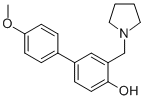 CAS#: 106609-37-4， 4-(4-Methoxyphenyl)-2-(Pyrrolidin-1-Ylmethyl)Phenol