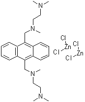 CAS#: 106682-14-8， N<Sup>1</Sup>,N<Sup>1</Sup>'-[9,10-Anthracenediylbis(Methylene)]Bis(N<Sup>1</Sup>,N<Sup>2</Sup>,N<Sup>2</Sup>-Trimethyl-1,2-Ethanediamine) - Dichlorozinc (1:2)